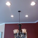 Dinning room light with ceiling can lights